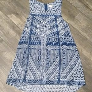 Navy and white dress